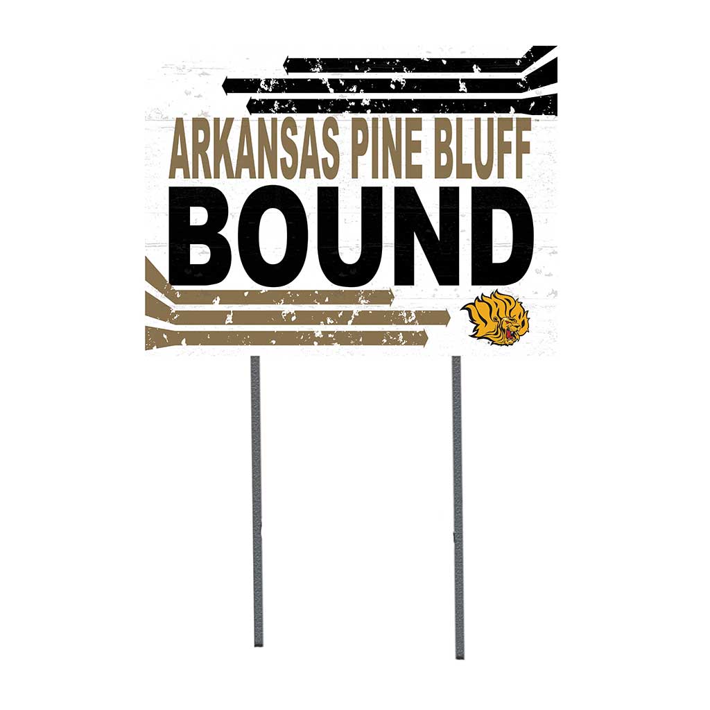 18x24 Lawn Sign Retro School Bound Arkansas at Pine Bluff GOLDEN LIONS
