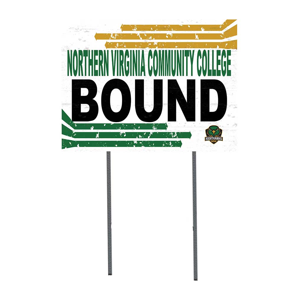 18x24 Lawn Sign Retro School Bound Northern Virginia Community College Nighthawks