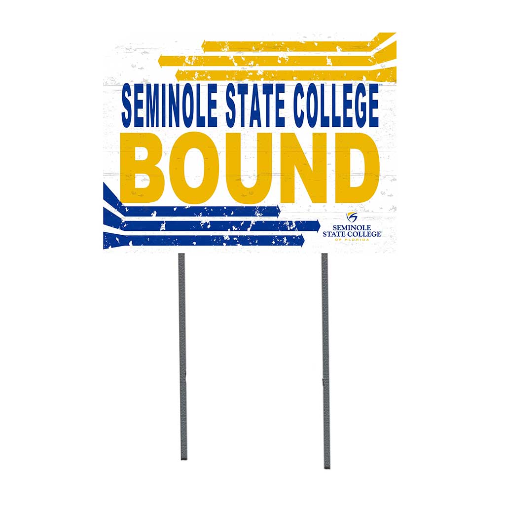 18x24 Lawn Sign Retro School Bound Seminole State College Raiders