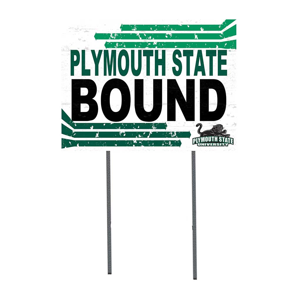 18x24 Lawn Sign Retro School Bound Plymouth State University Panthers