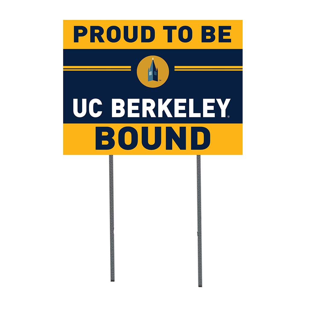 18x24 Lawn Sign Proud to be School Bound California Berkeley Golden Bears
