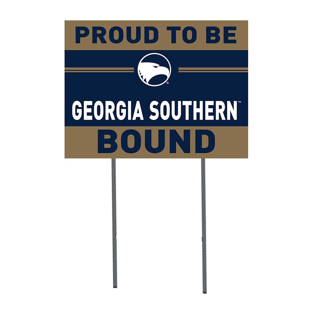 18x24 Lawn Sign Proud to be School Bound Georgia Southern Eagles