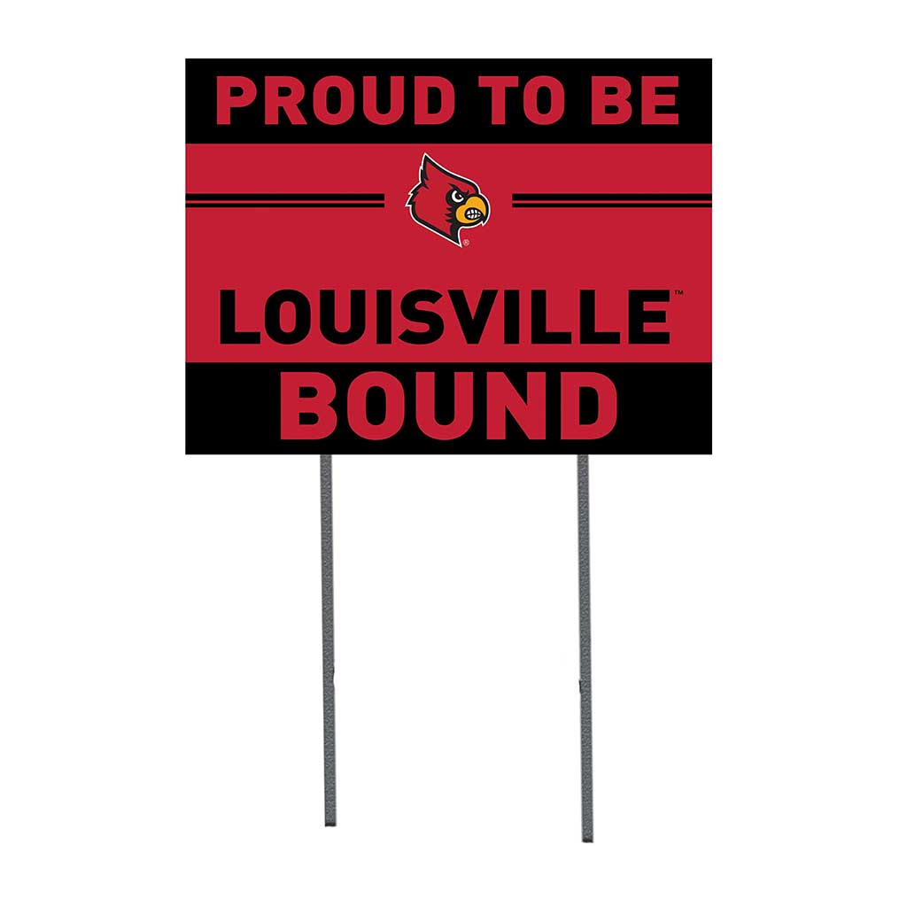 18x24 Lawn Sign Proud to be School Bound Louisville Cardinals
