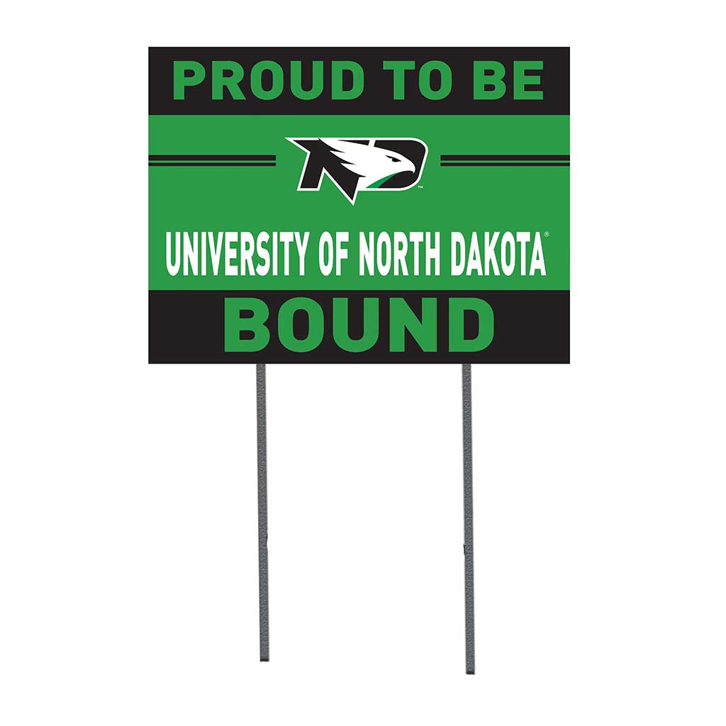 18x24 Lawn Sign Proud to be School Bound North Dakota Fighting Hawks