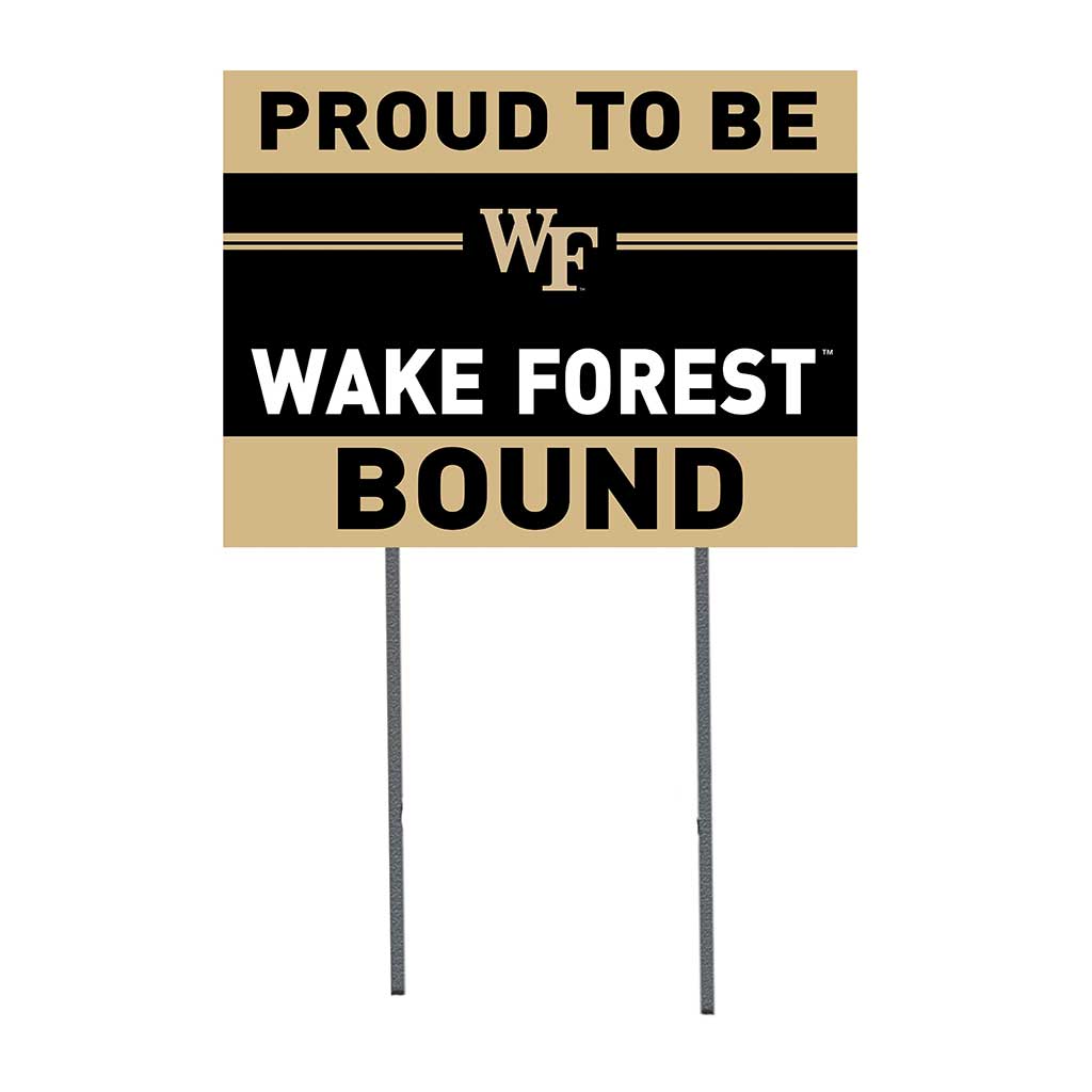 18x24 Lawn Sign Proud to be School Bound Wake Forest Demon Deacons