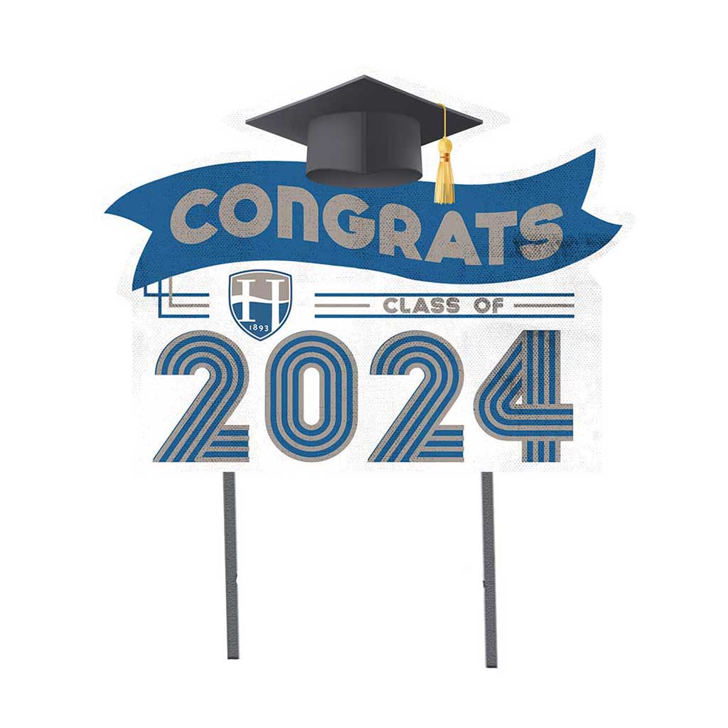 18x24 Congrats Graduation Lawn Sign Hood College Blazers