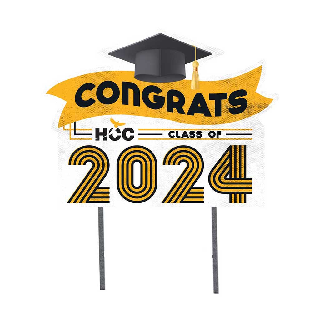 18x24 Congrats Graduation Lawn Sign Houston Community College Eagles