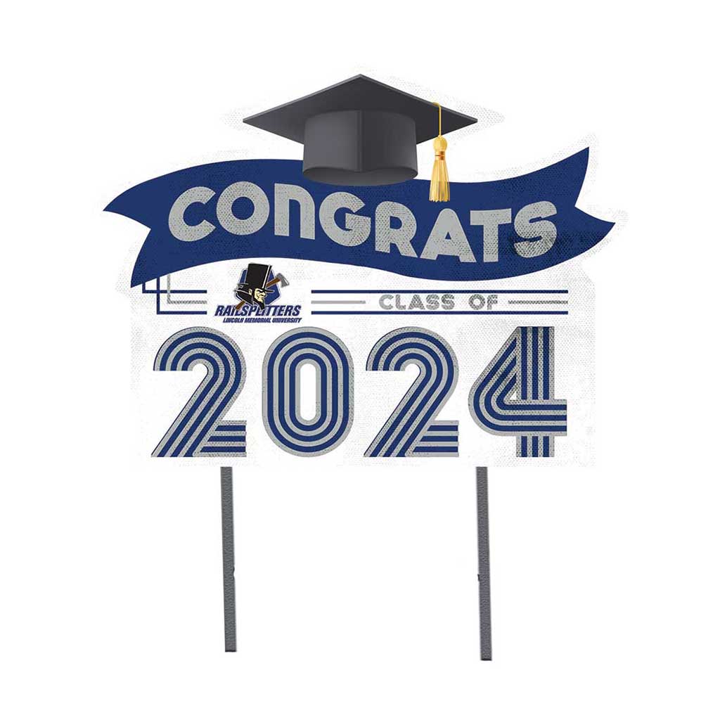 18x24 Congrats Graduation Lawn Sign Lincoln Memorial University Railsplitters