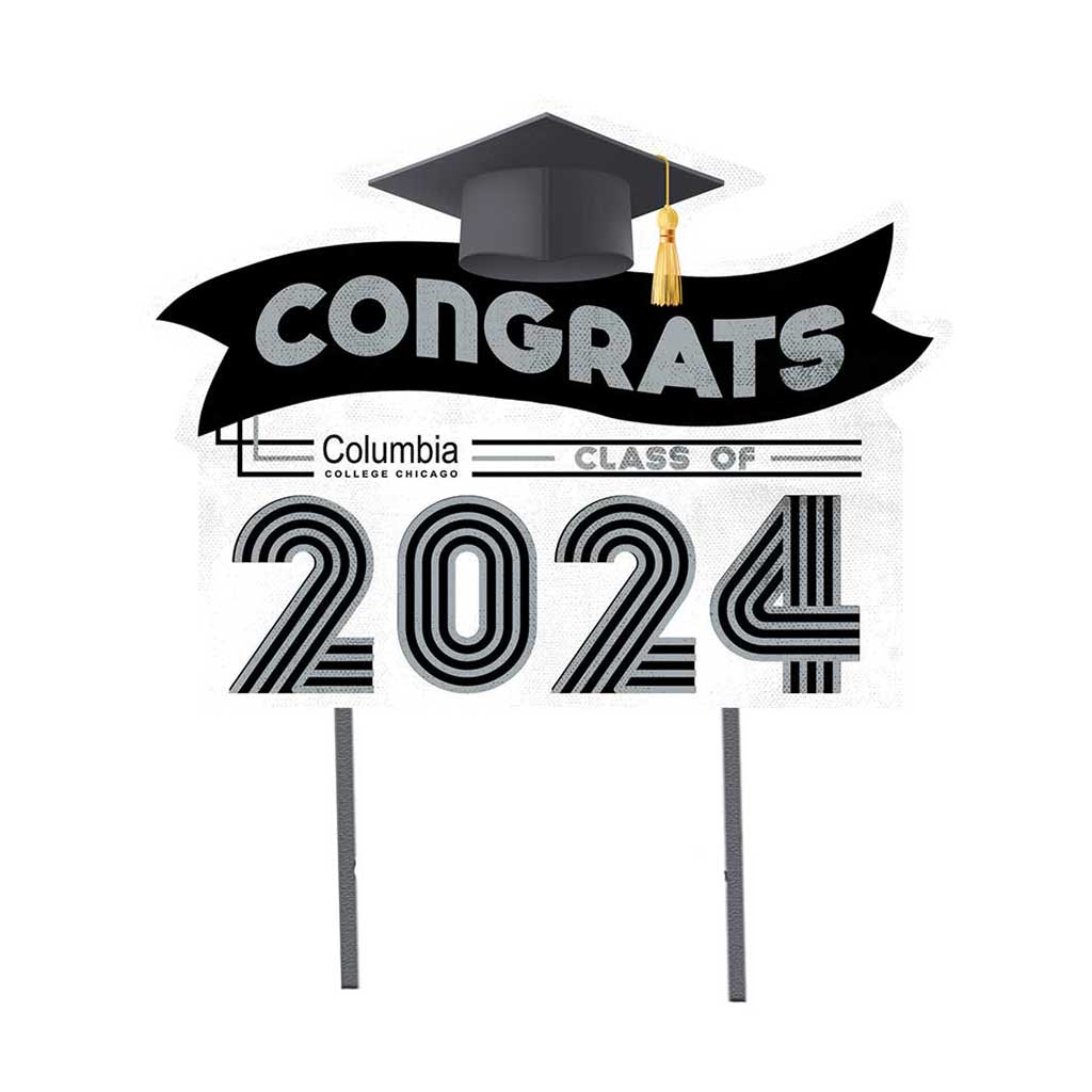 18x24 Congrats Graduation Lawn Sign Columbia College Chicago Renegades