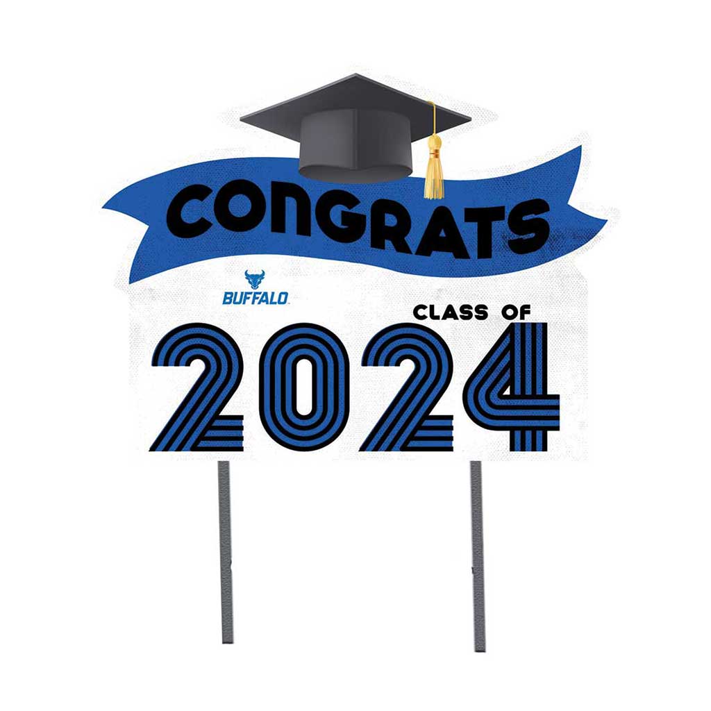 18x24 Congrats Graduation Lawn Sign University at Buffalo Bulls