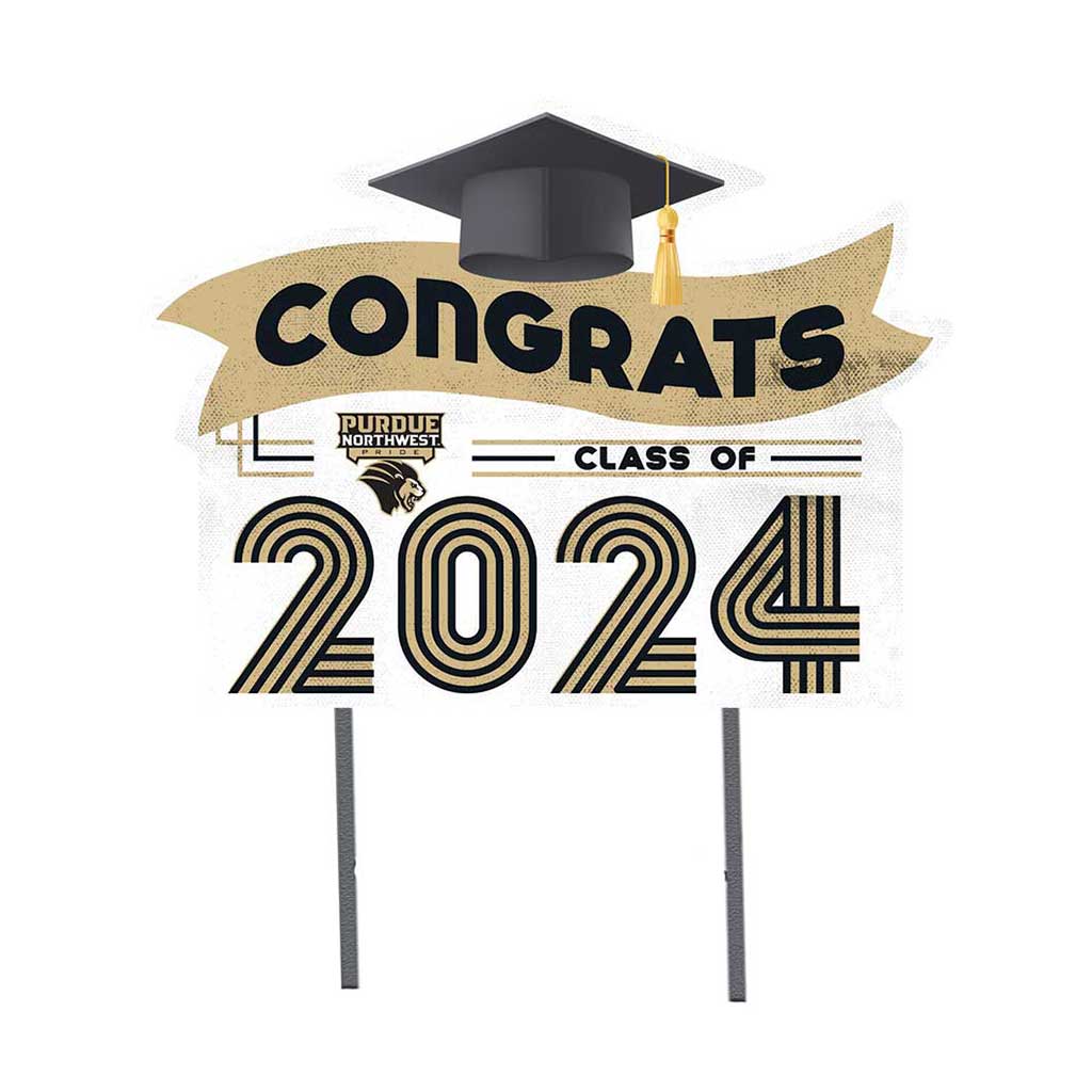 18x24 Congrats Graduation Lawn Sign Purdue University Northwest Pride