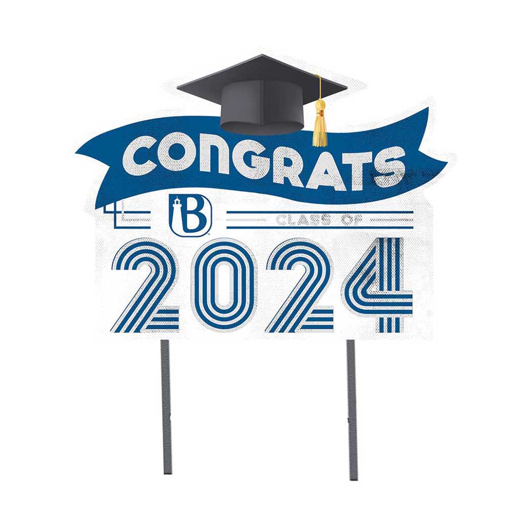 18x24 Congrats Graduation Lawn Sign UMASS Boston Beacons