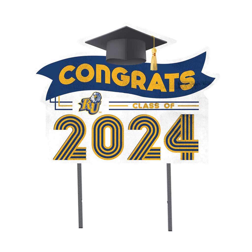 18x24 Congrats Graduation Lawn Sign Reinhardt University Eagles