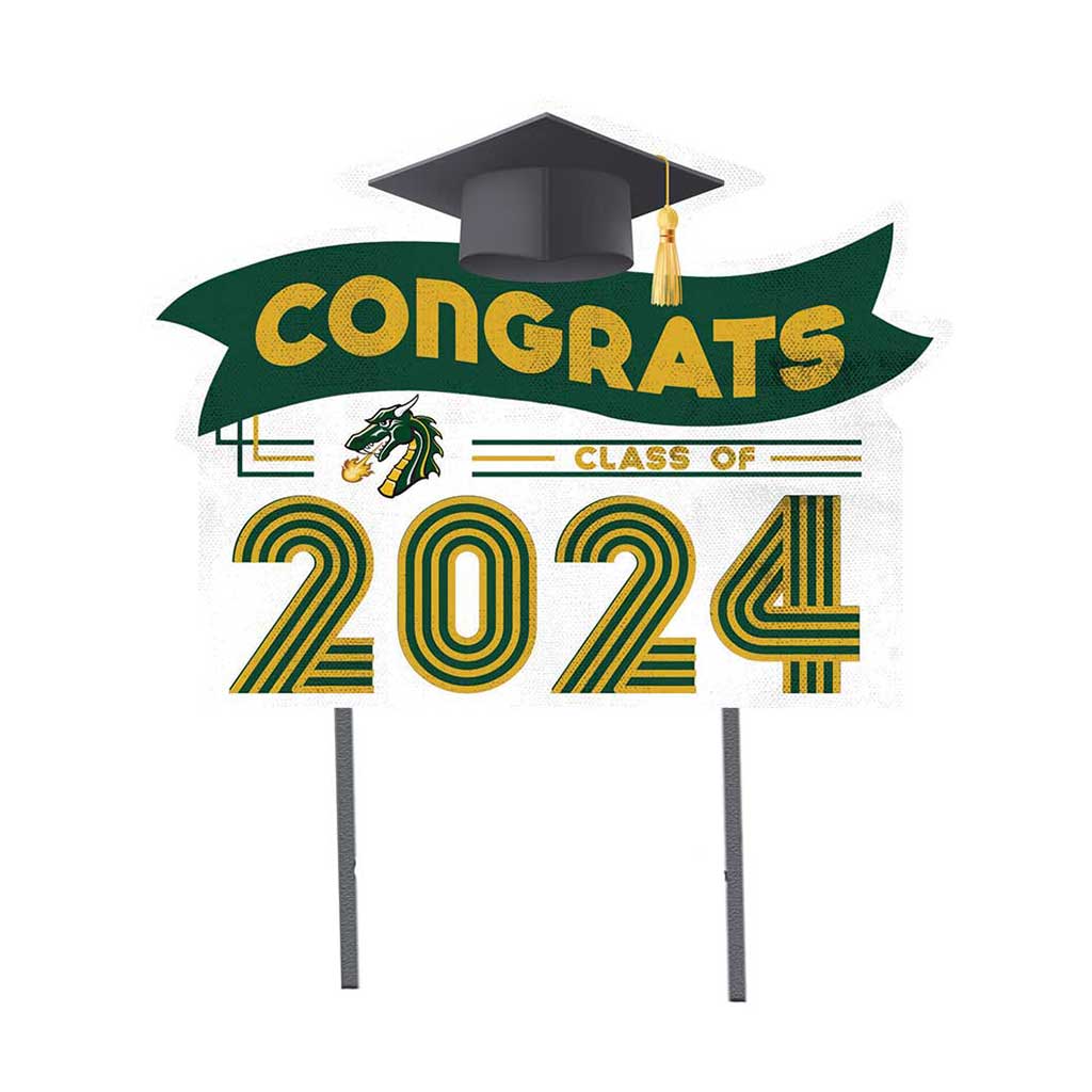 18x24 Congrats Graduation Lawn Sign Tiffin University Dragons