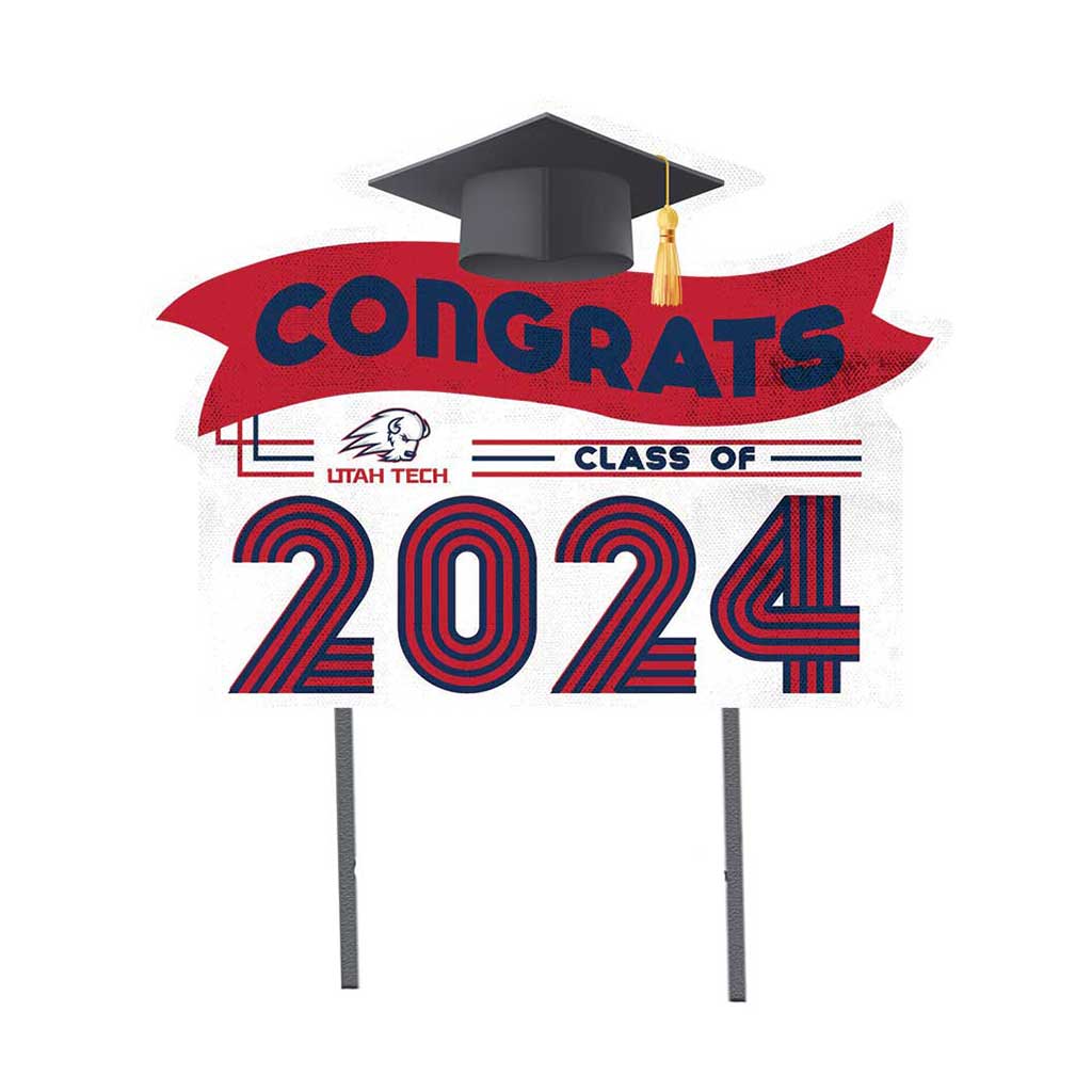 18x24 Congrats Graduation Lawn Sign Utah Tech Trailblazers