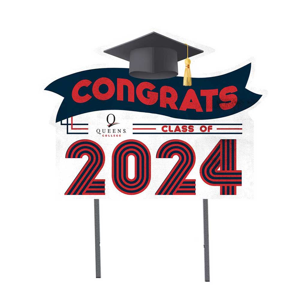 18x24 Congrats Graduation Lawn Sign Queens College Knights