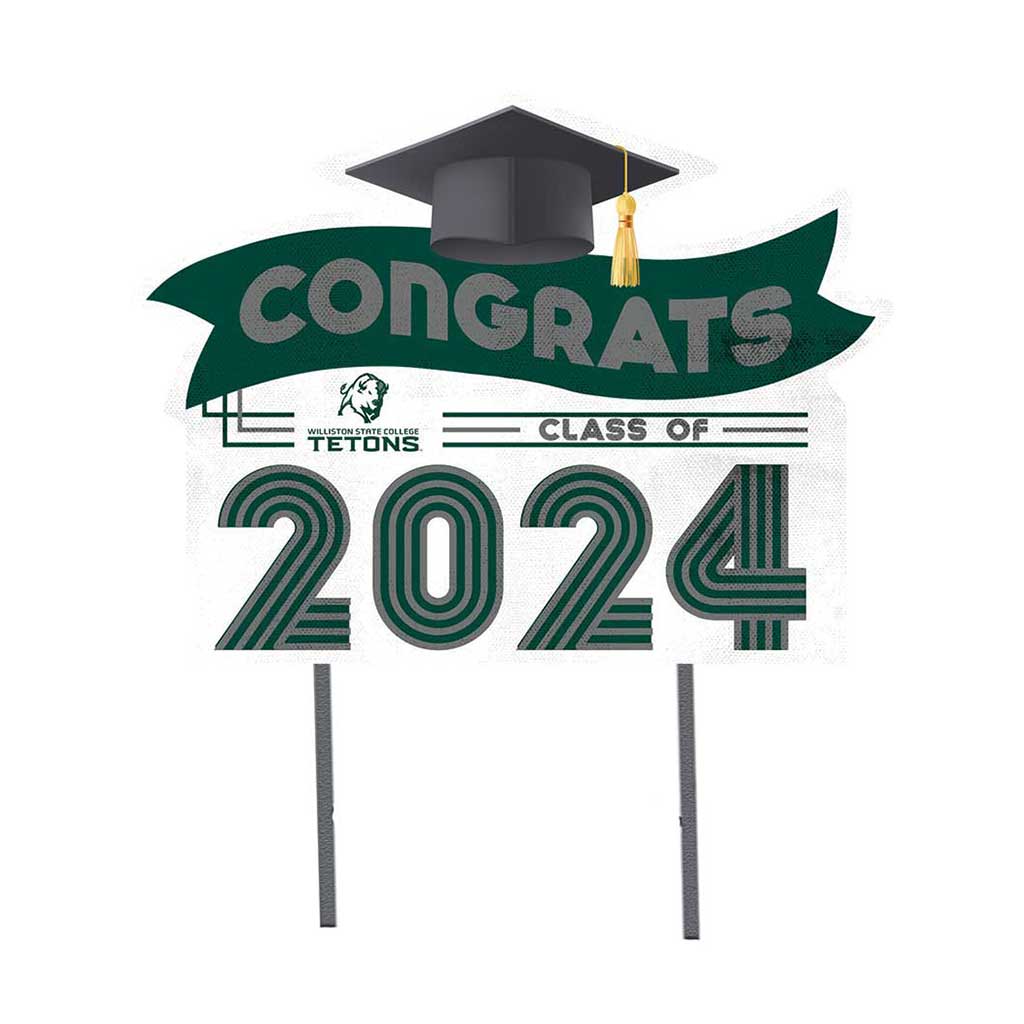 18x24 Congrats Graduation Lawn Sign Williston State College Tetons