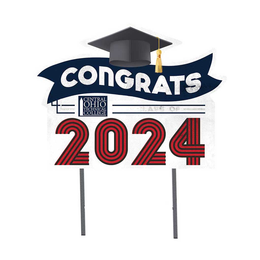 18x24 Congrats Graduation Lawn Sign Central Ohio Tech