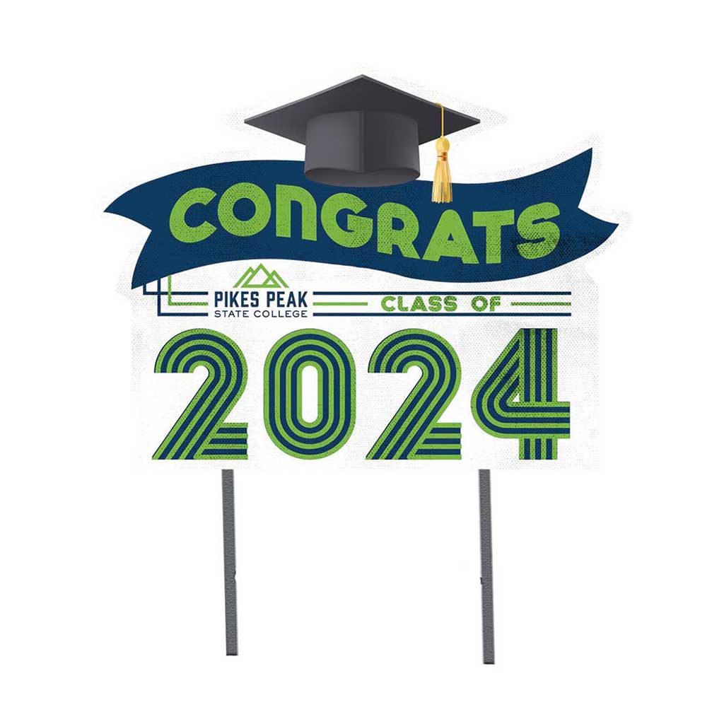 18x24 Congrats Graduation Lawn Sign Pikes Peak Community College Aardvarks