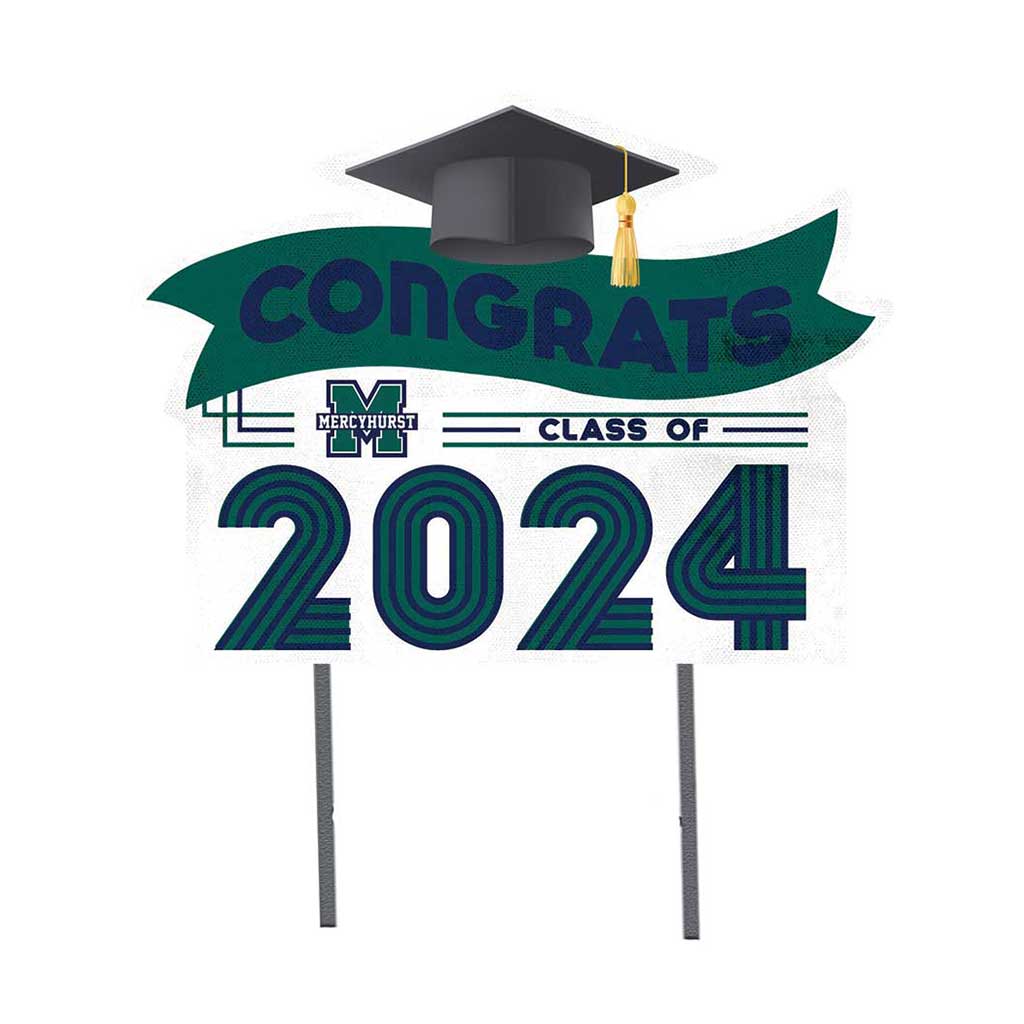 18x24 Congrats Graduation Lawn Sign Mercyhurst University Lakers