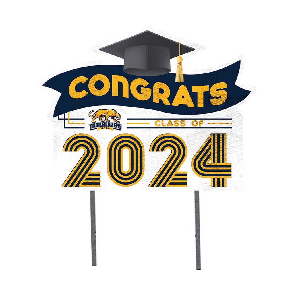 18x24 Congrats Graduation Lawn Sign Massachusetts College of Liberal Arts Trailblazers