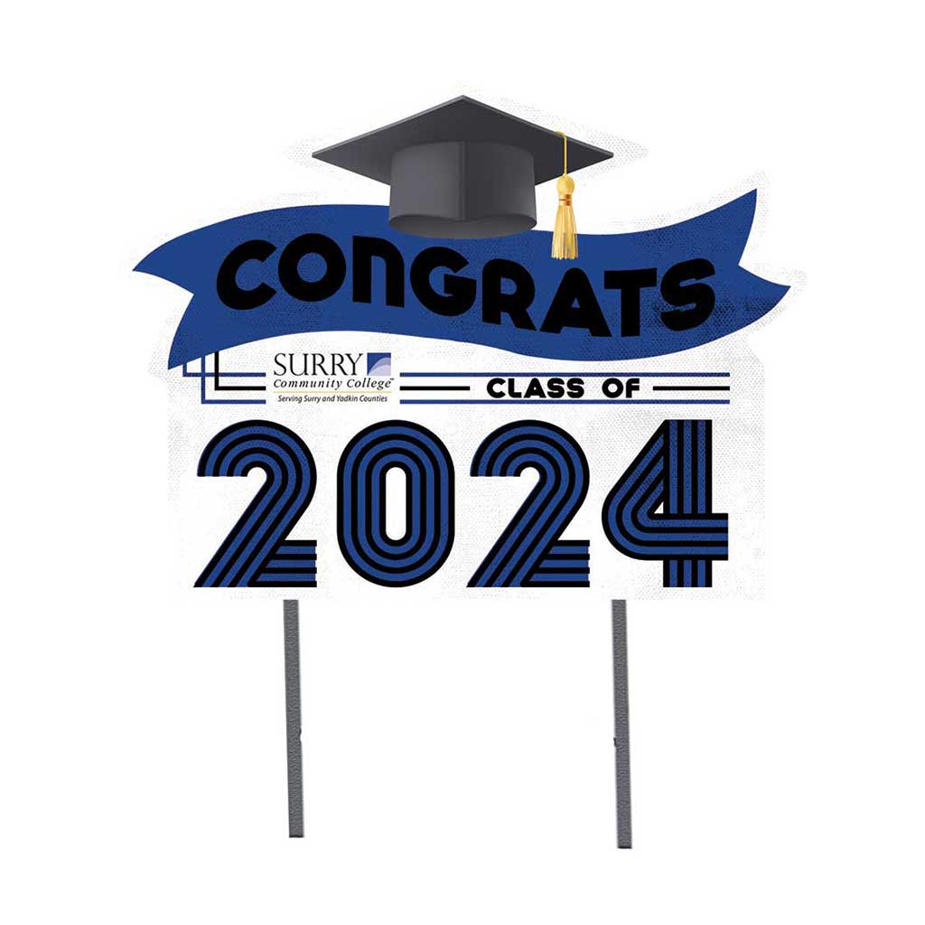 18x24 Congrats Graduation Lawn Sign Surry Community College Knights