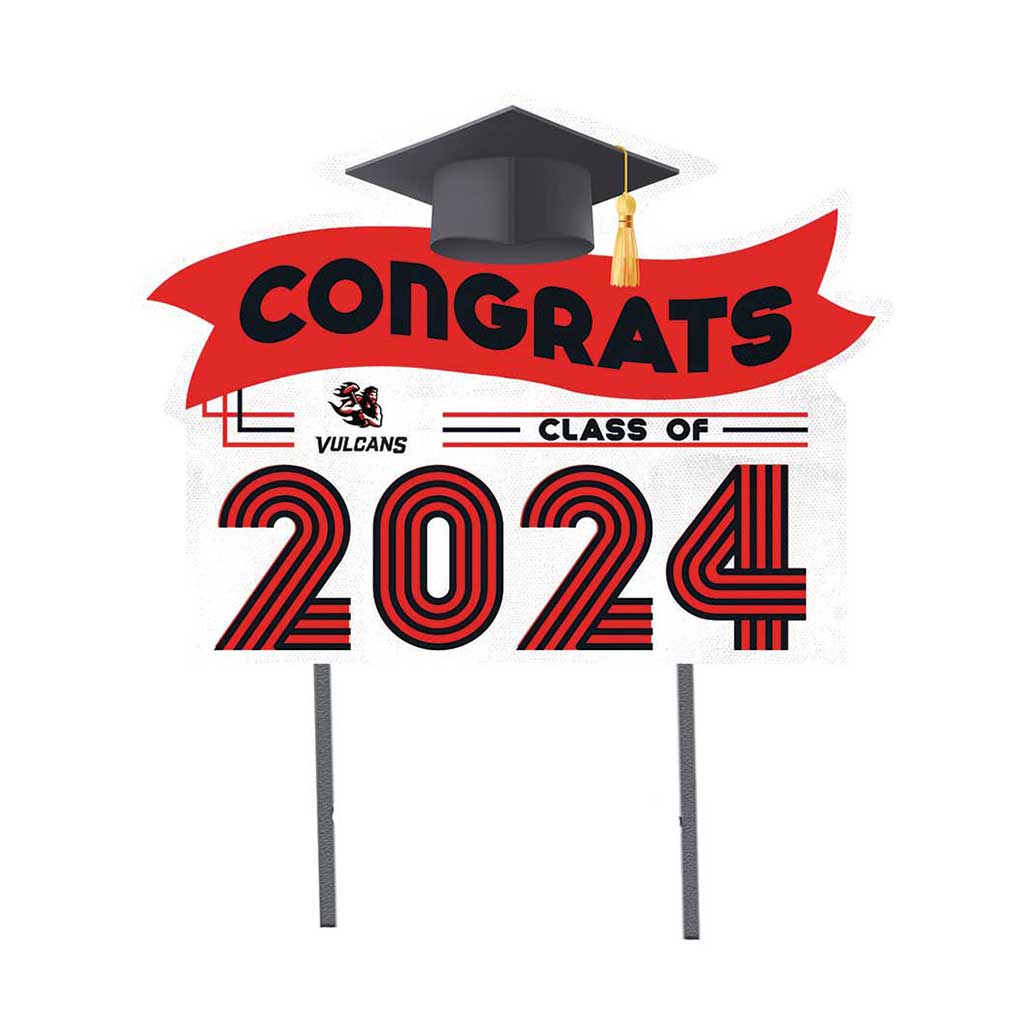 18x24 Congrats Graduation Lawn Sign PennWest California Vulcans