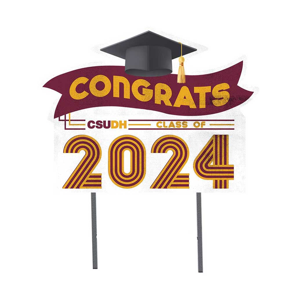 18x24 Congrats Graduation Lawn Sign Cal State Dominguez Hills Toros