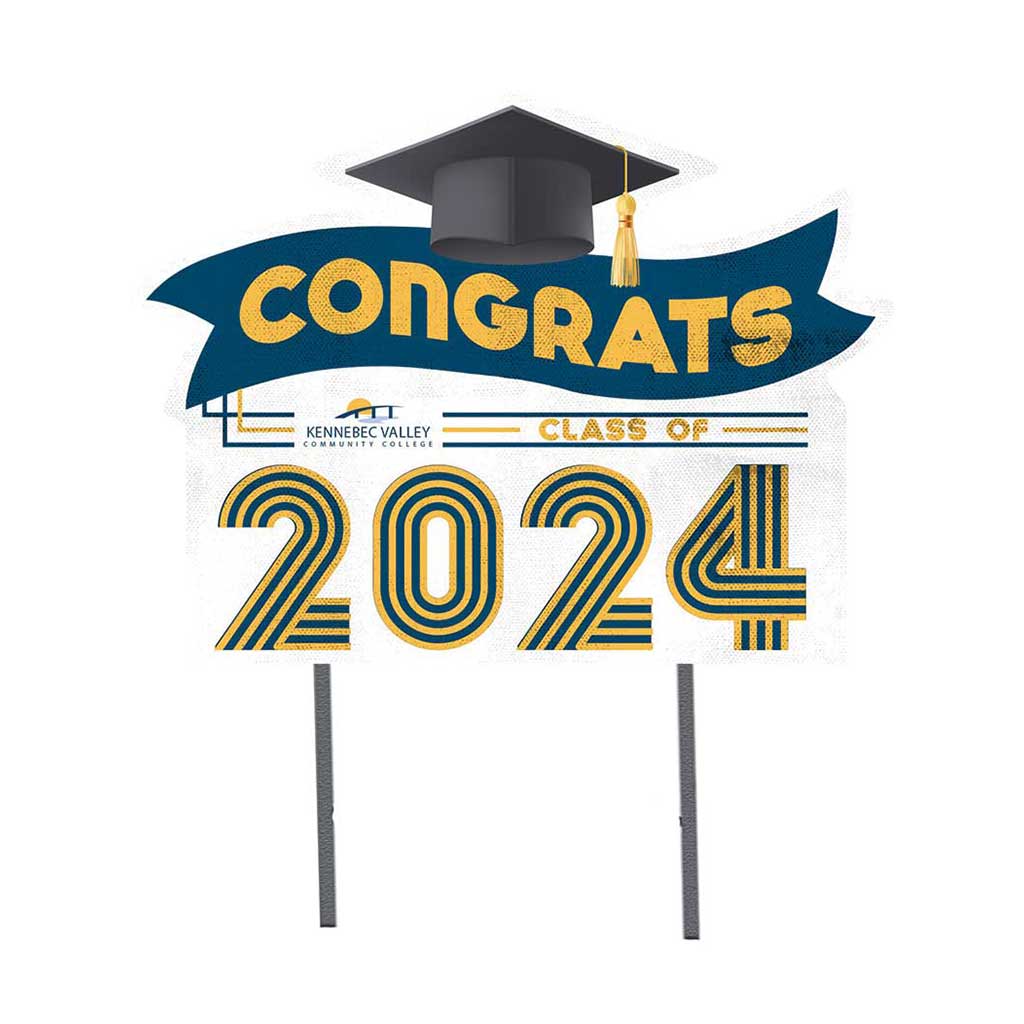 18x24 Congrats Graduation Lawn Sign Kennebec Valley Community College