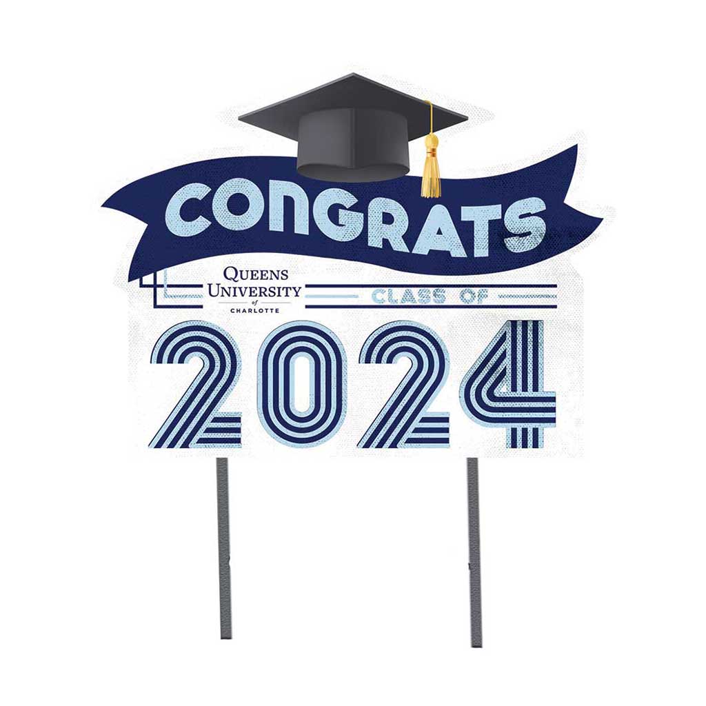 18x24 Congrats Graduation Lawn Sign Queens University Royals