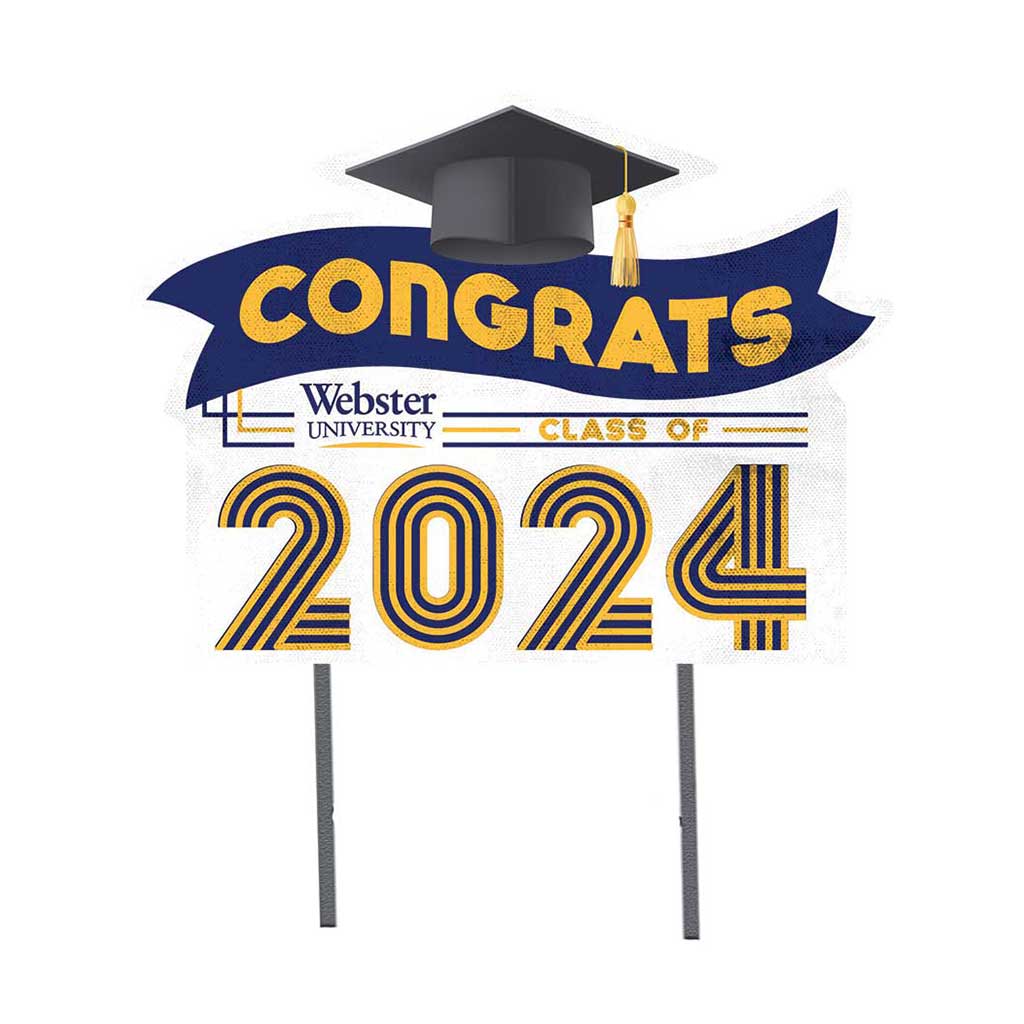 18x24 Congrats Graduation Lawn Sign Webster University Gorloks