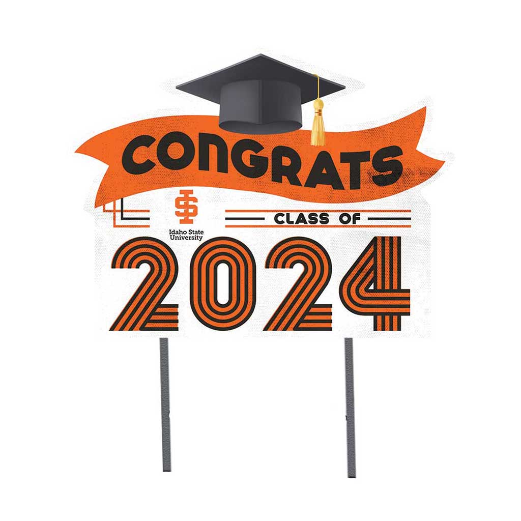 18x24 Congrats Graduation Lawn Sign Idaho State Bengals