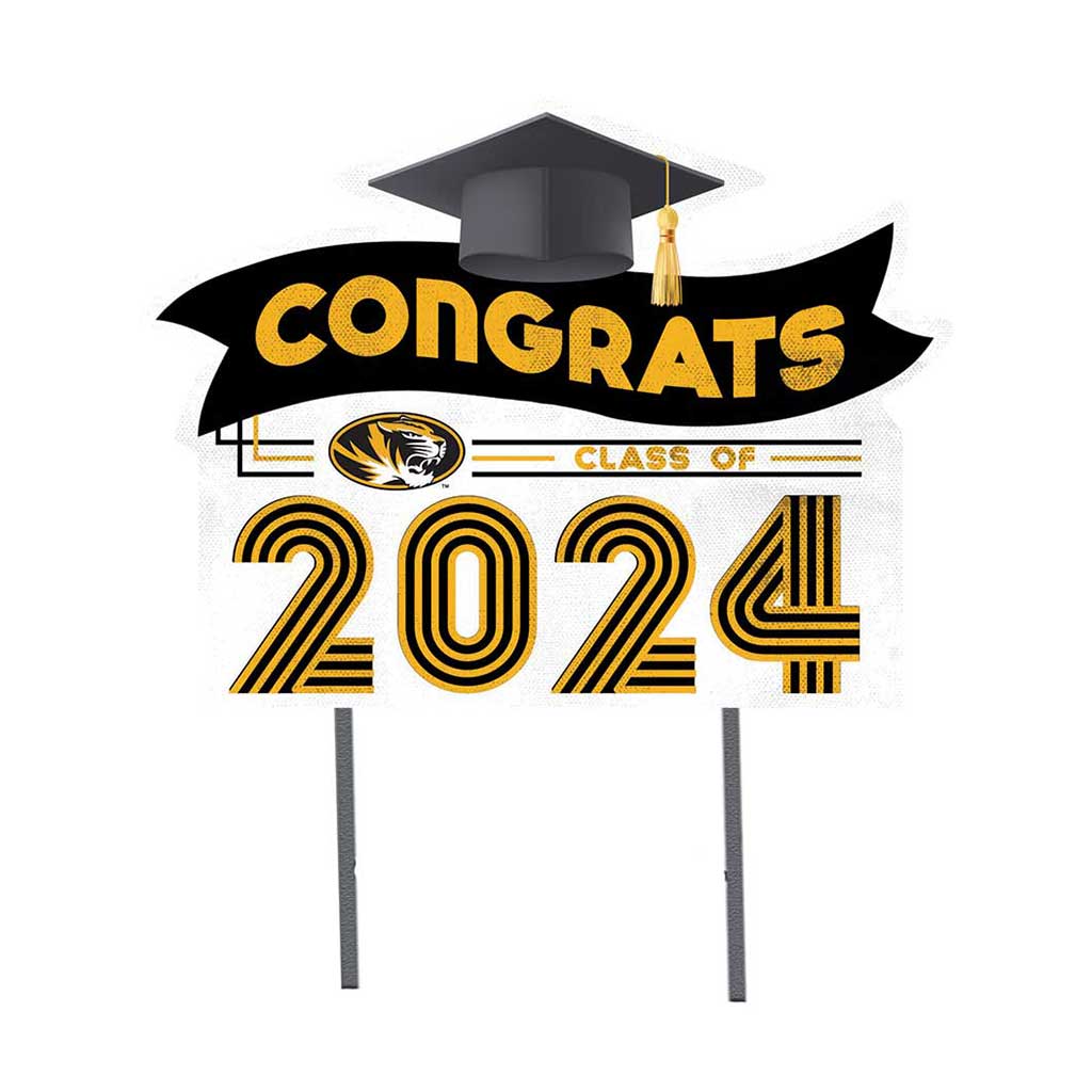 18x24 Congrats Graduation Lawn Sign Missouri Tigers