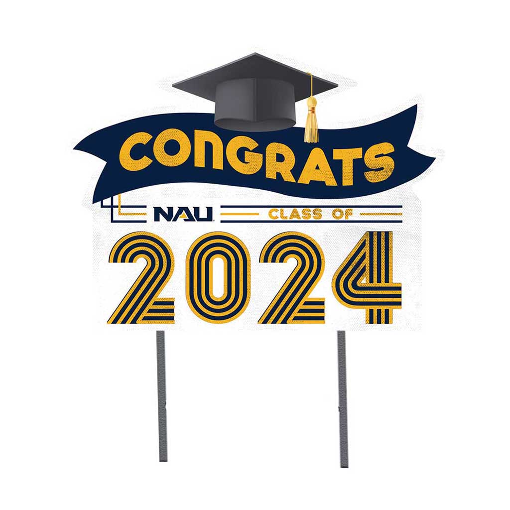 18x24 Congrats Graduation Lawn Sign Northern Arizona Lumberjacks