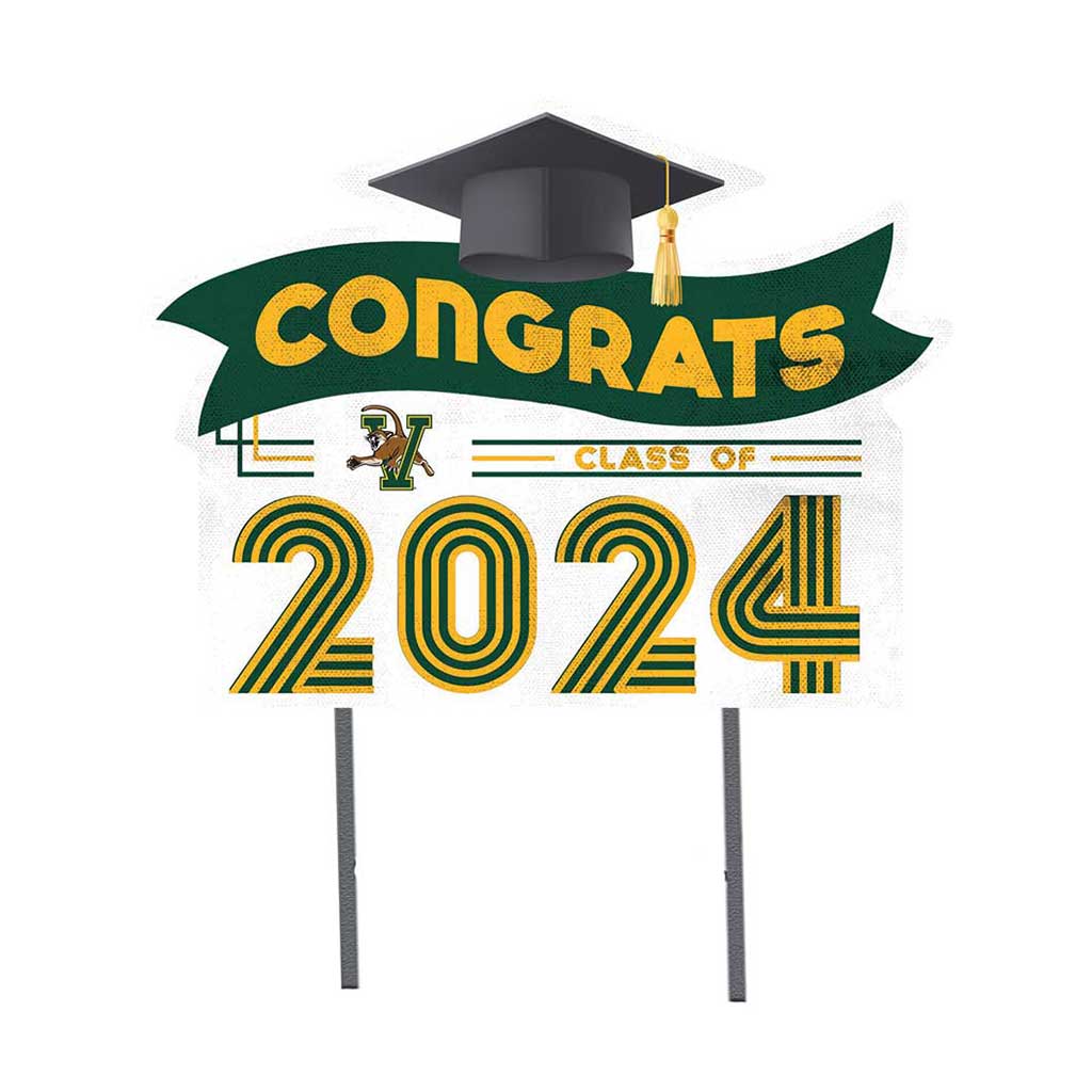 18x24 Congrats Graduation Lawn Sign Vermont Catamounts