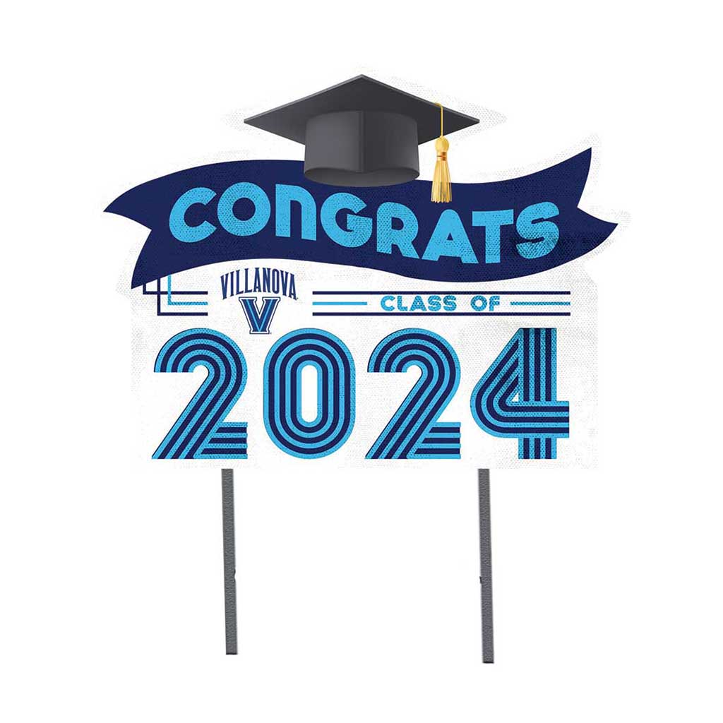 18x24 Congrats Graduation Lawn Sign Villanova Wildcats