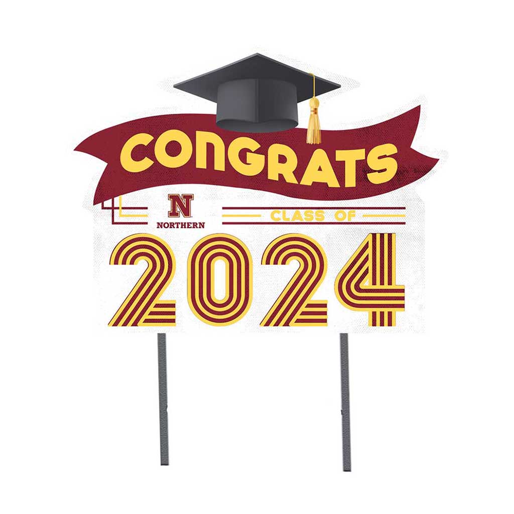 18x24 Congrats Graduation Lawn Sign Northern State University Wolves