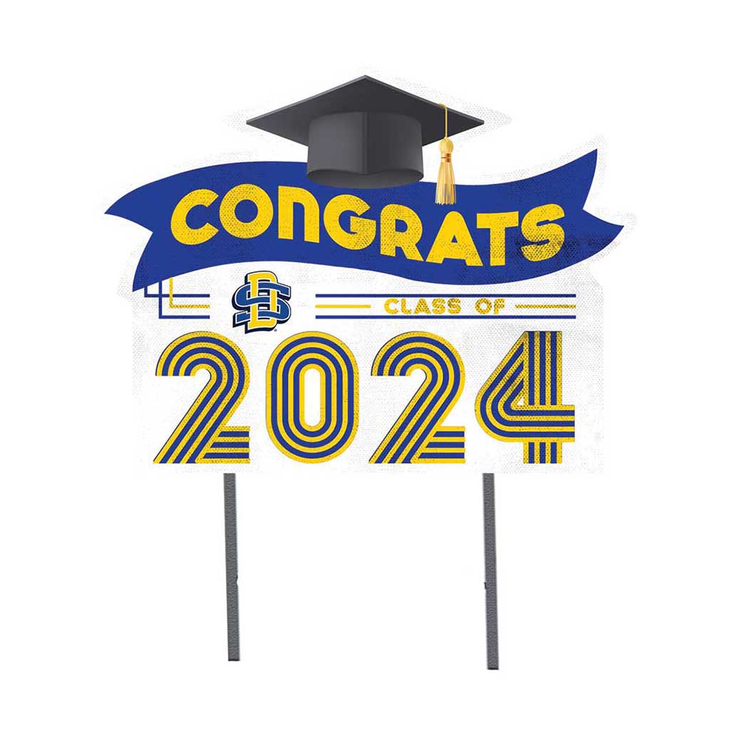 18x24 Congrats Graduation Lawn Sign South Dakota State University Jackrabbits