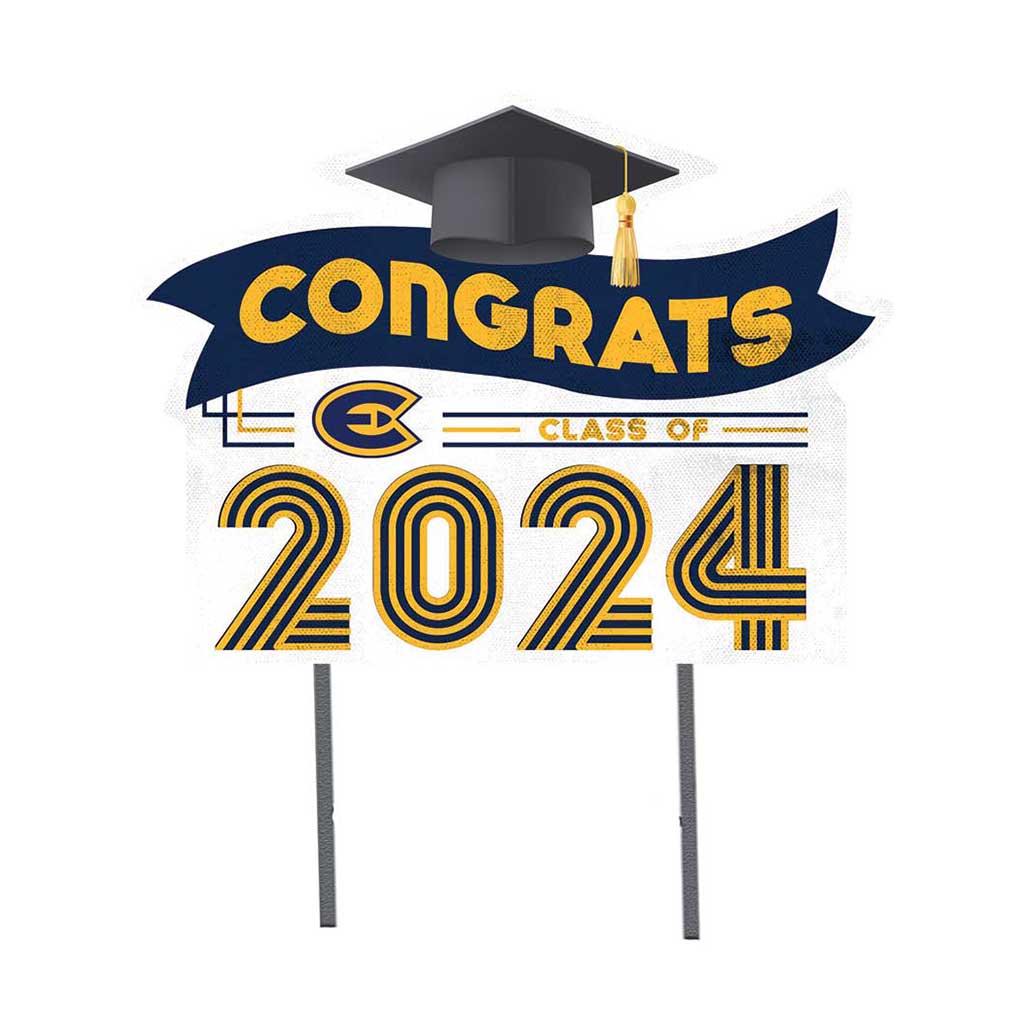 18x24 Congrats Graduation Lawn Sign Eau Claire University Blugolds