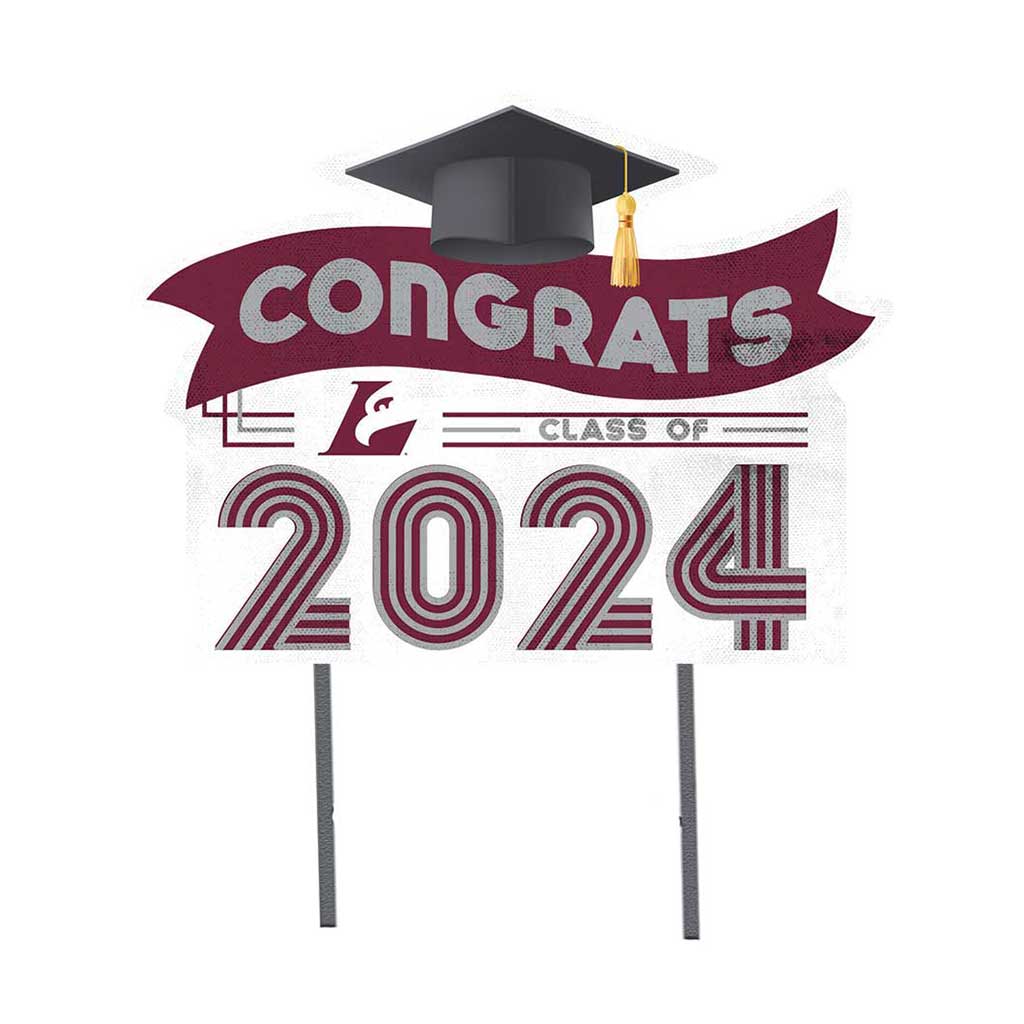 18x24 Congrats Graduation Lawn Sign University of Wisconsin La Crosse Eagles