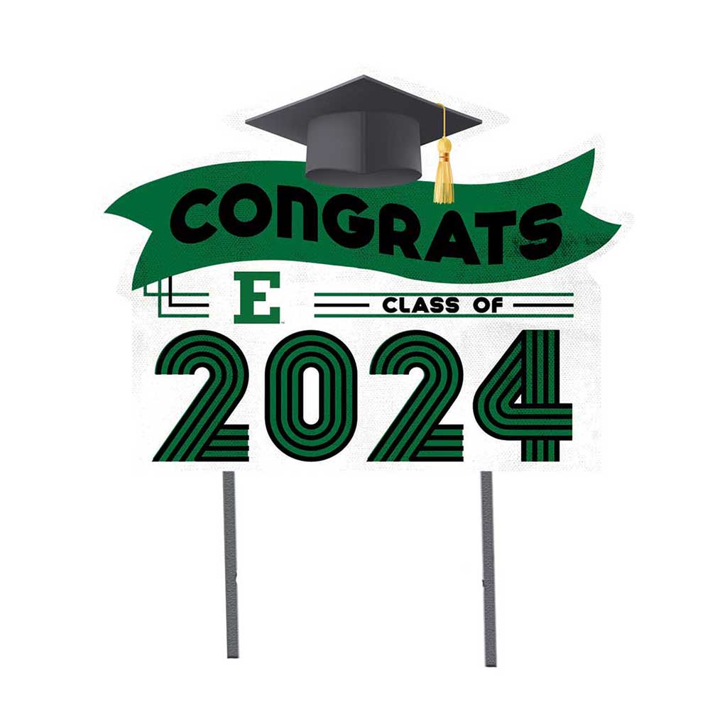 18x24 Congrats Graduation Lawn Sign Eastern Michigan Eagles