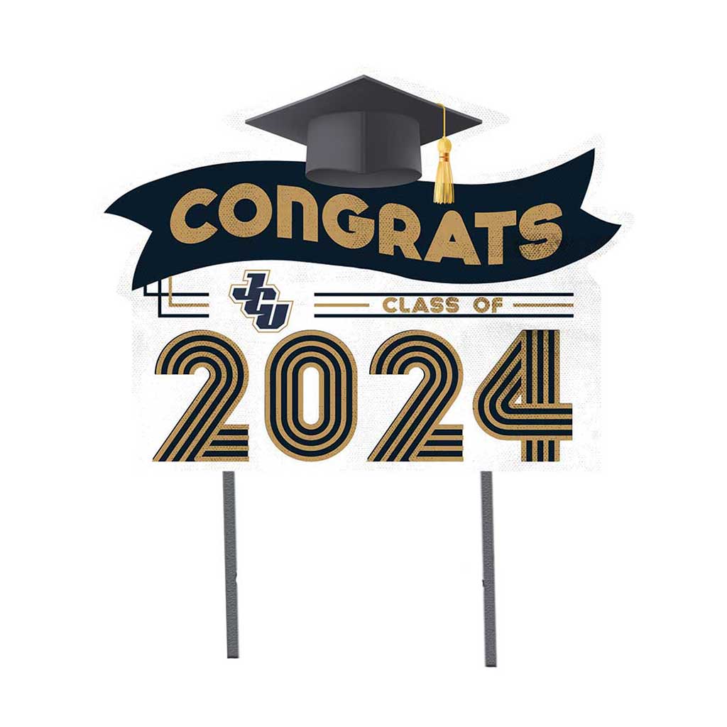 18x24 Congrats Graduation Lawn Sign John Carroll University Blue Streaks