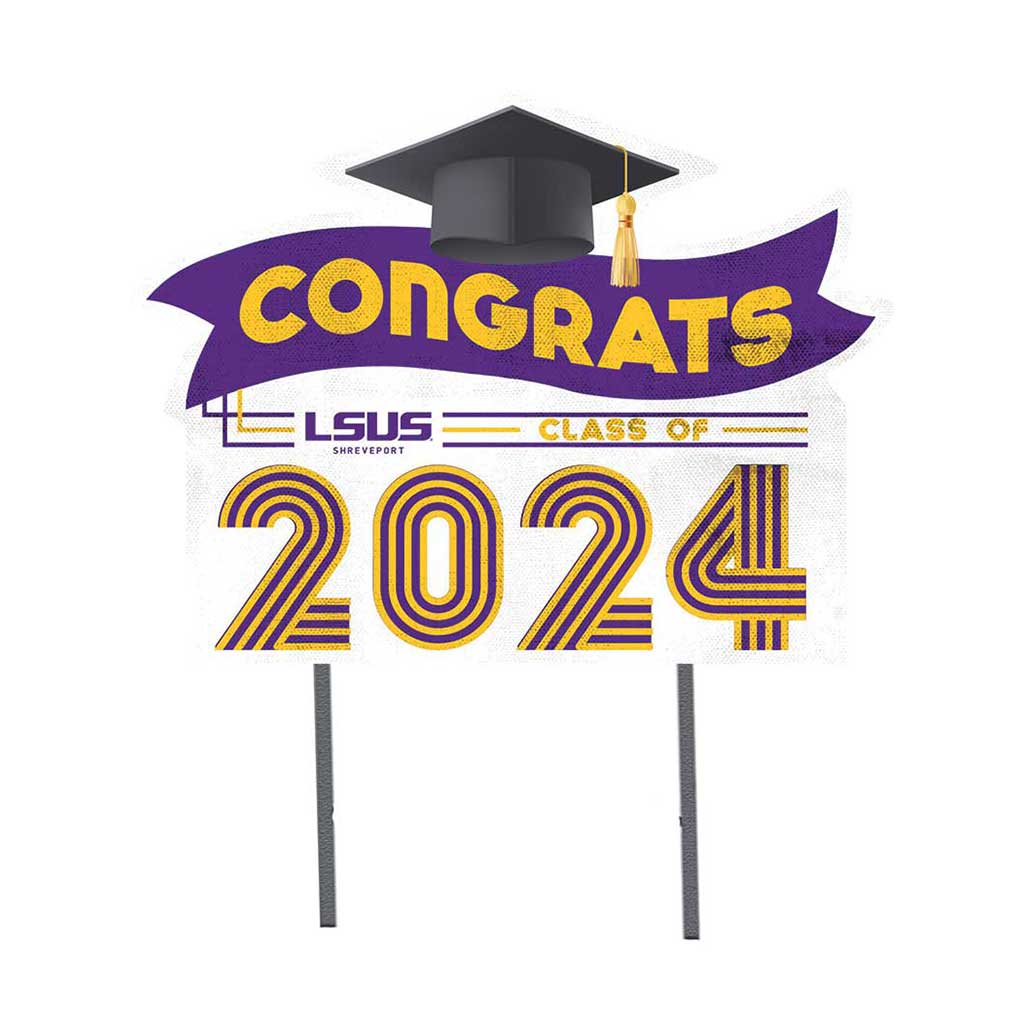 18x24 Congrats Graduation Lawn Sign Louisiana State University at Shreveport Pilots