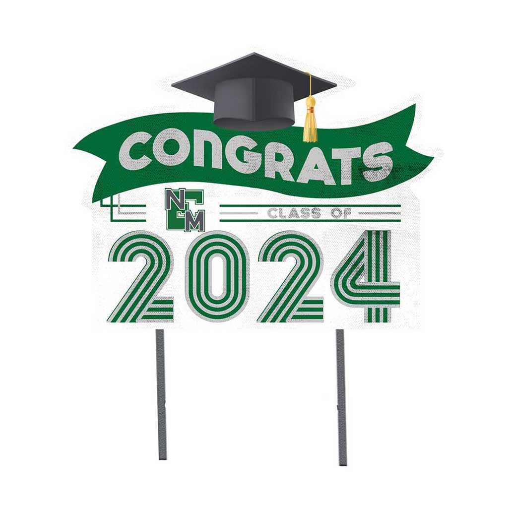 18x24 Congrats Graduation Lawn Sign Eastern New Mexico Greyhounds
