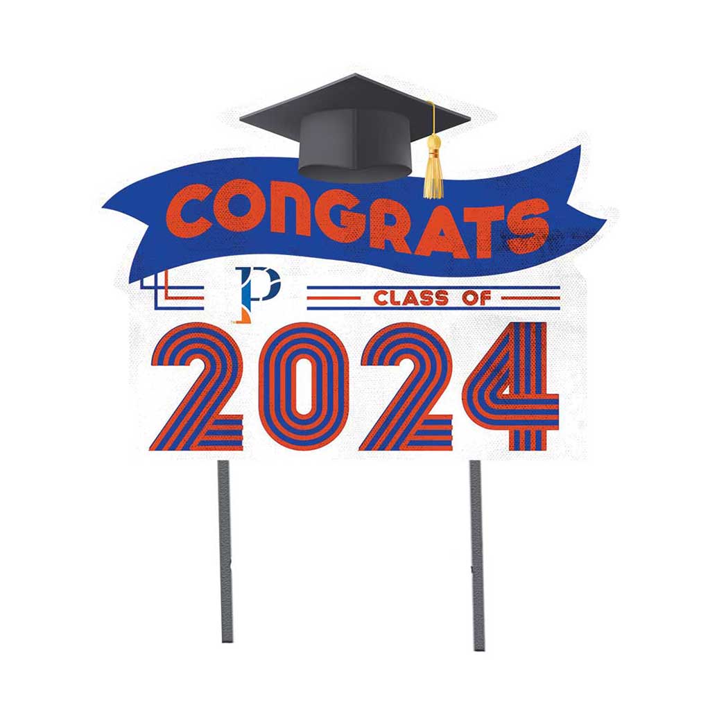 18x24 Congrats Graduation Lawn Sign Wisconsin - Platteville Pioneers