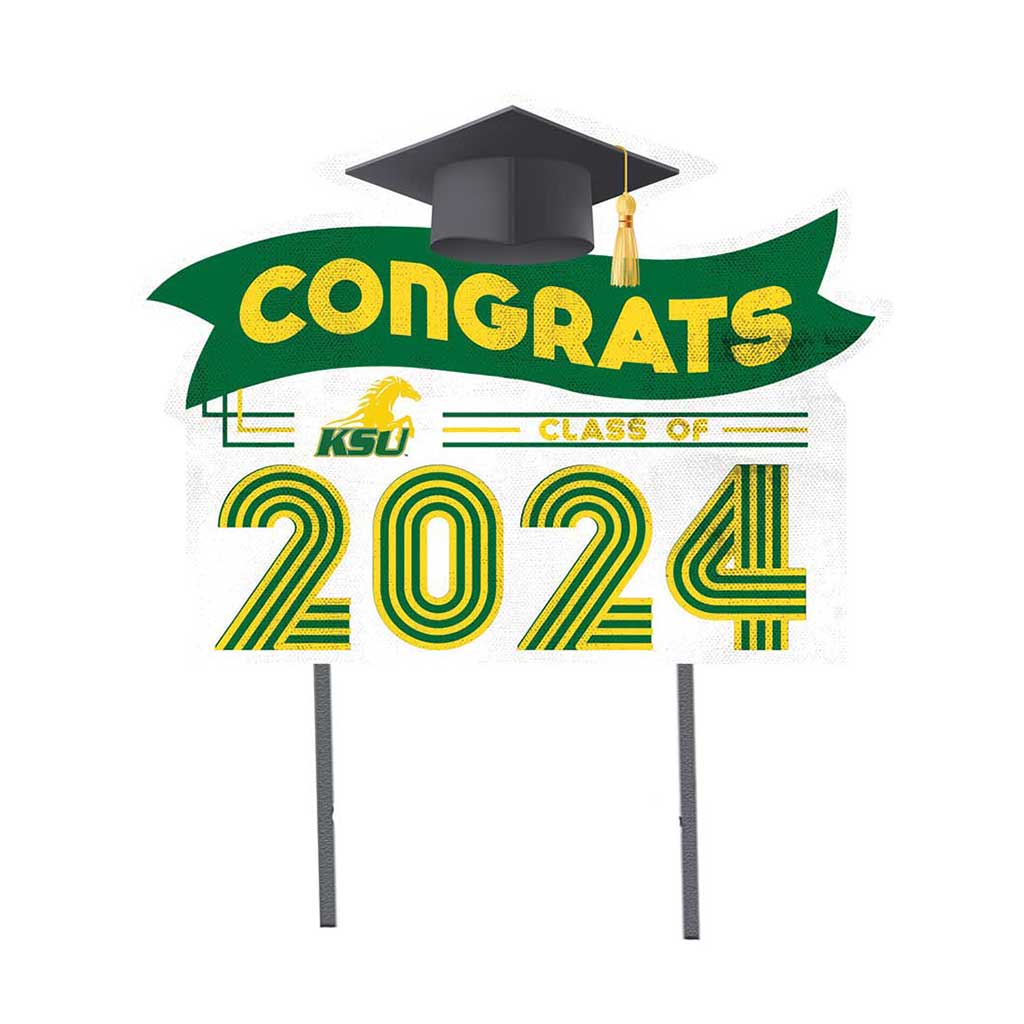 18x24 Congrats Graduation Lawn Sign Kentucky State Thorobreds