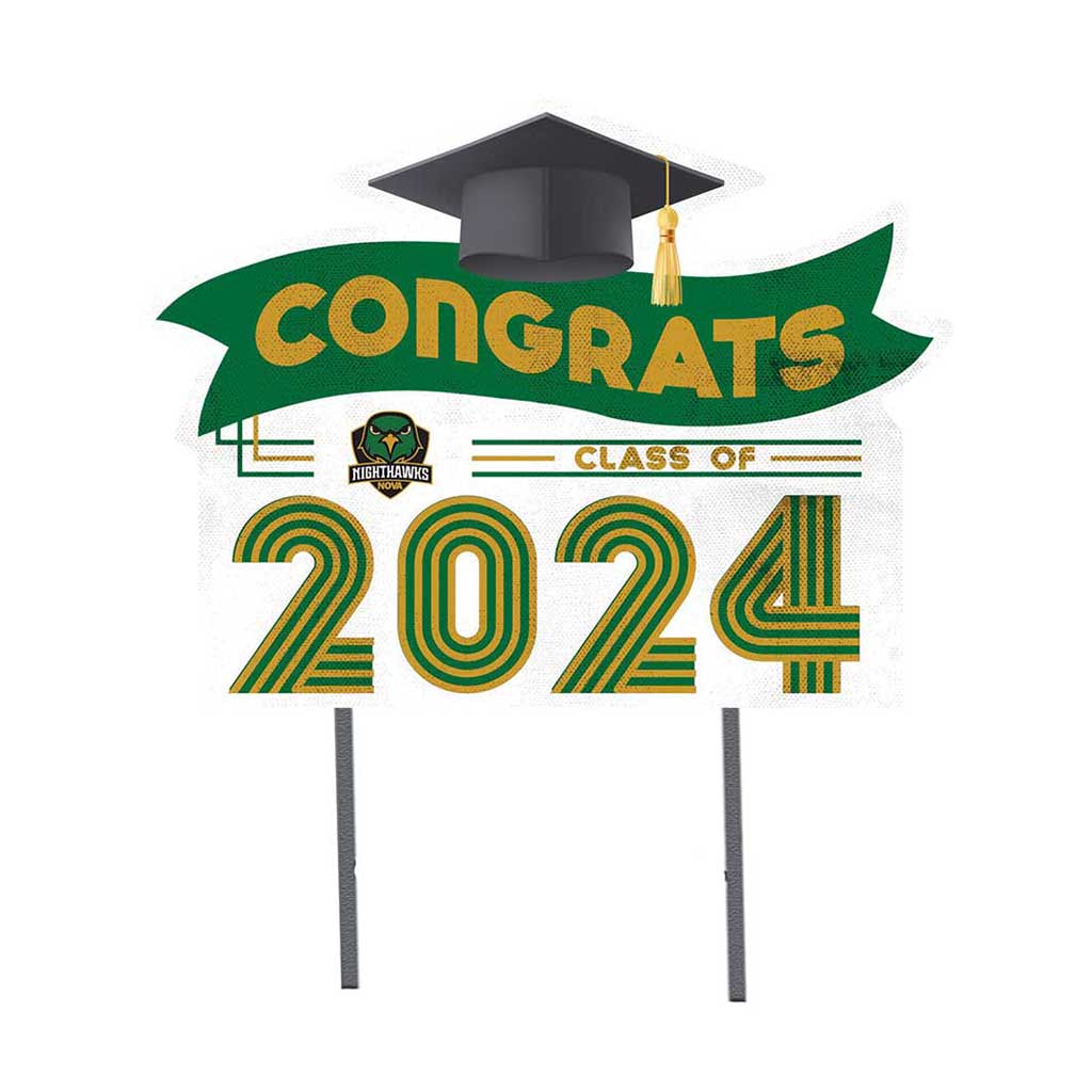 18x24 Congrats Graduation Lawn Sign Northern Virginia Community College Nighthawks