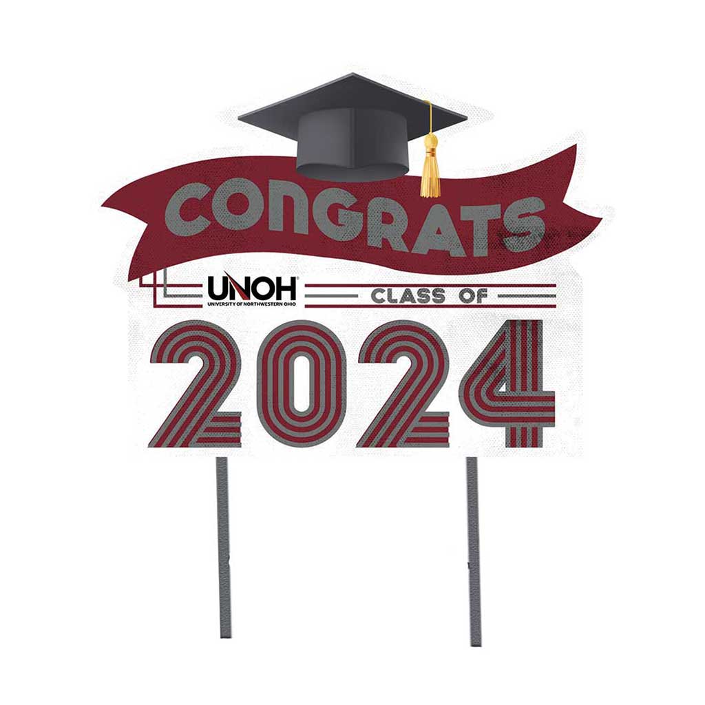 18x24 Congrats Graduation Lawn Sign Northwestern Ohio Racers