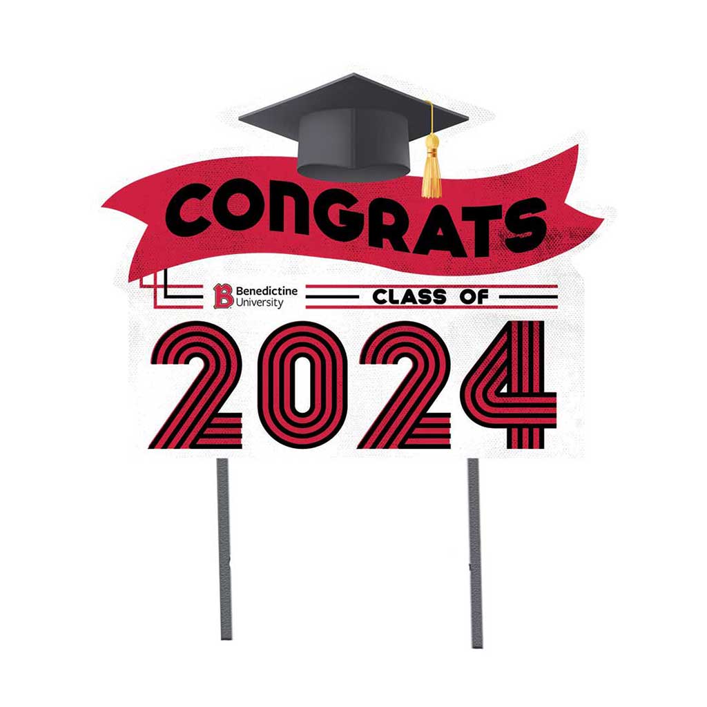 18x24 Congrats Graduation Lawn Sign Benedictine University Eagles