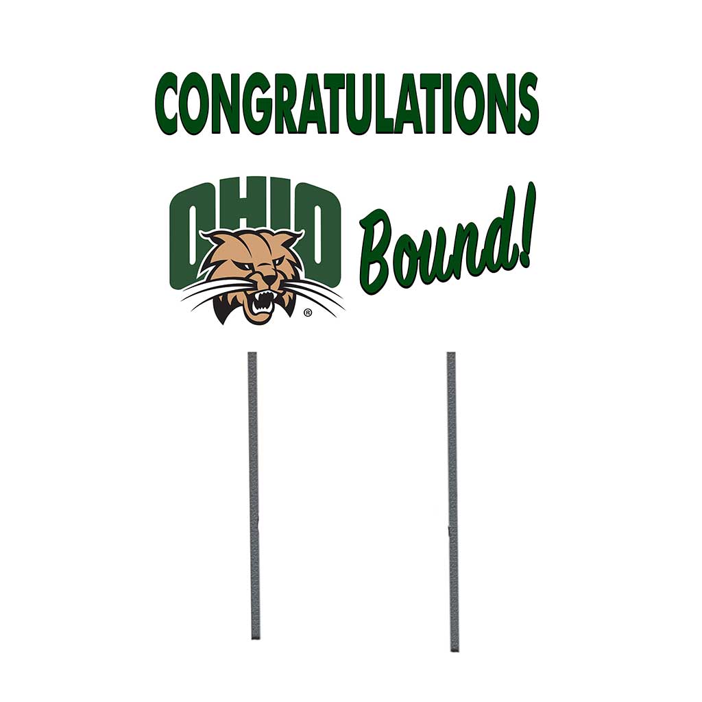 18x24 Lawn Sign Congratulations Graduate Ohio Bobcats